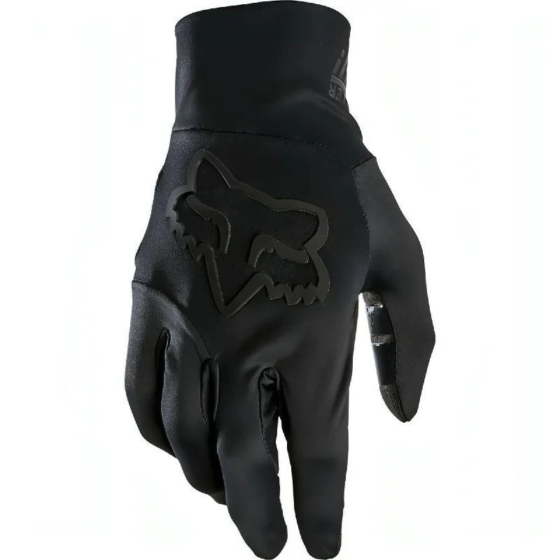 Cycling mask guard-Fox Ranger Water Full Finger MTB Cycling Gloves - Black