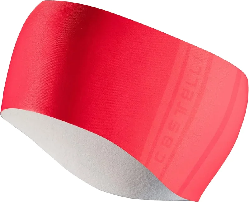 Bicycle bar liner-Castelli Pro Thermal 2 Cycling Headband - Red