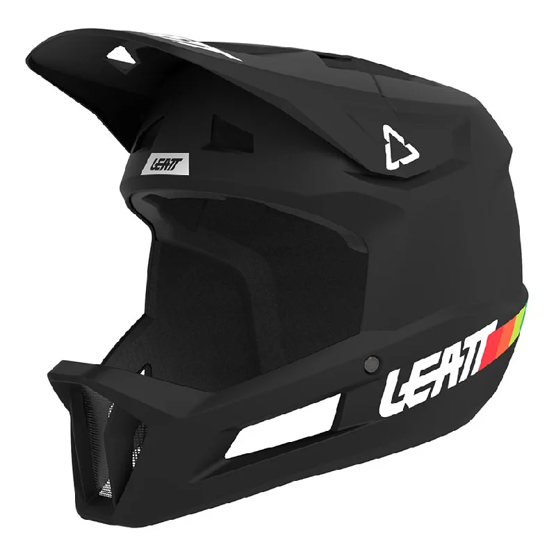 Bike seat liner-Leatt MTB Gravity 1.0 Jr Helmet Black XXS 51-52cm