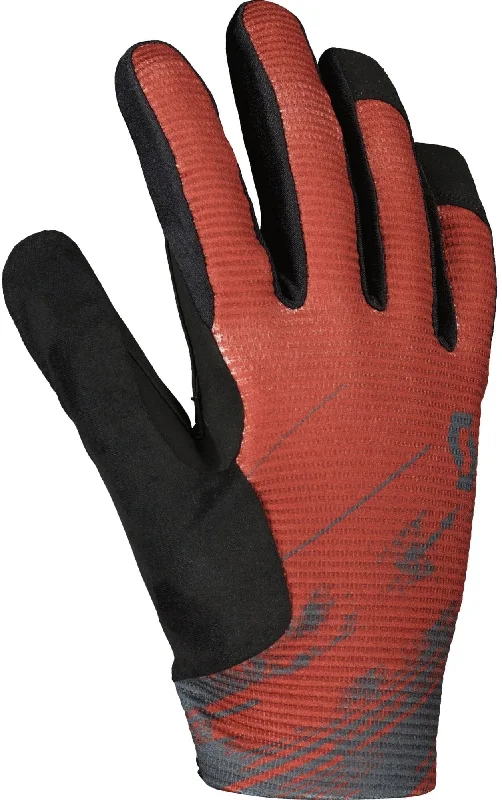 Cycling glasses lens-Scott Ridance Full Finger Cycling Gloves - Red