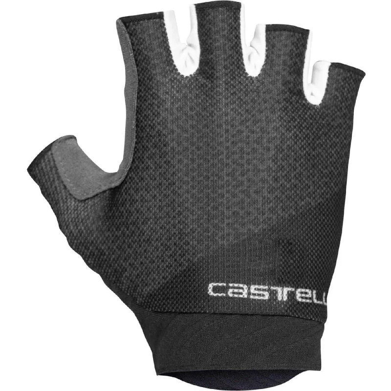 Bicycle fix guard-Castelli Roubaix Gel 2 Fingerless Womens Cycling Gloves - Black