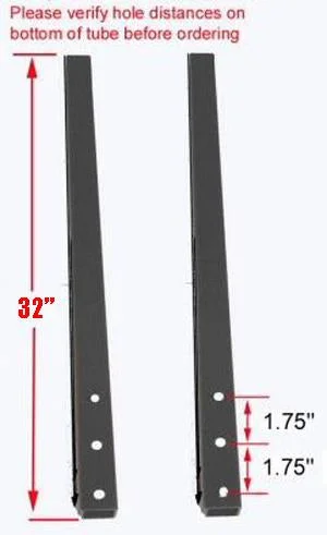 Bicycle stem guard-WHEEL HOLDER SUPPORT TUBE (PAIR): LONG WHEELBASE, X-SPEC