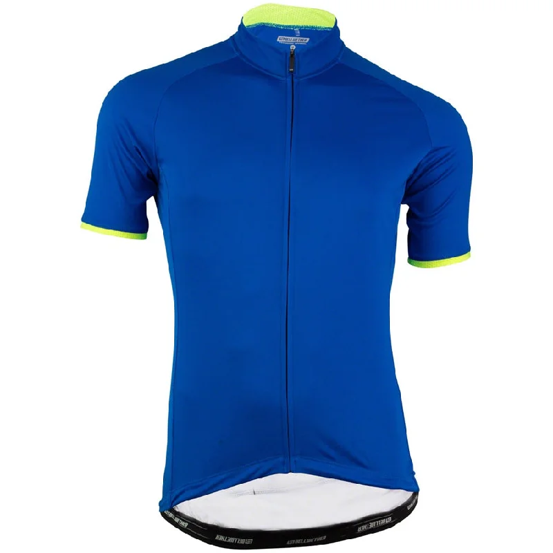 Mountain bike guards-Criterium Pro Men's Short Sleeve Road Bike Jersey - Blue