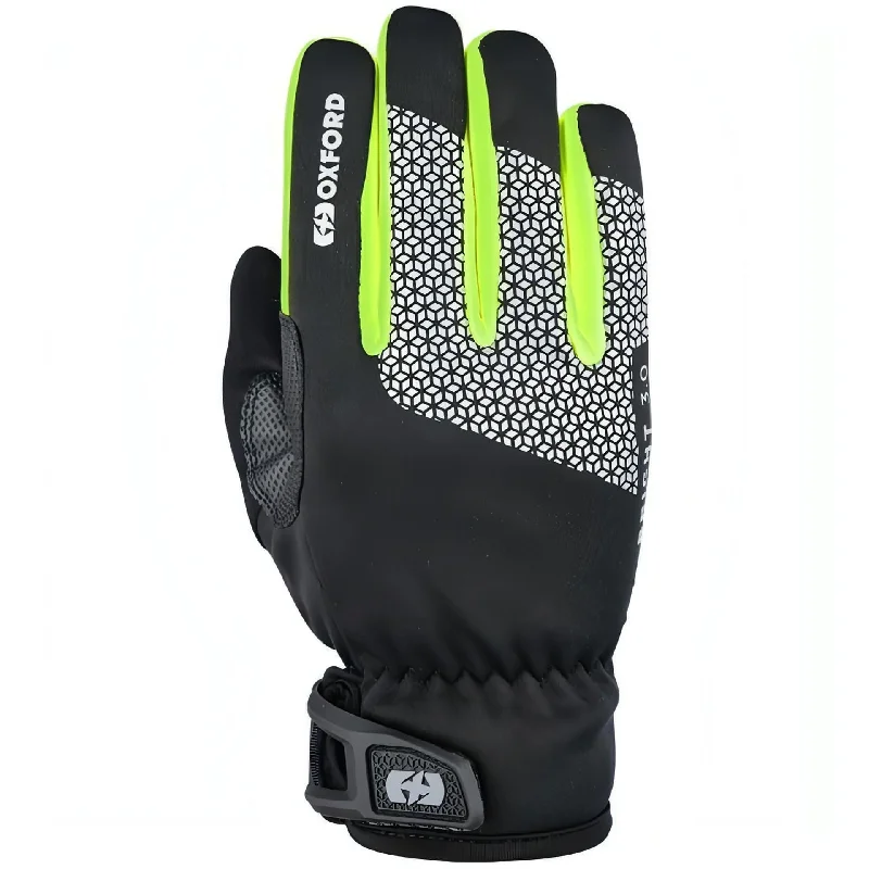 Bicycle bottle holder-Oxford Bright 3.0 Full Finger Cycling Gloves - Black