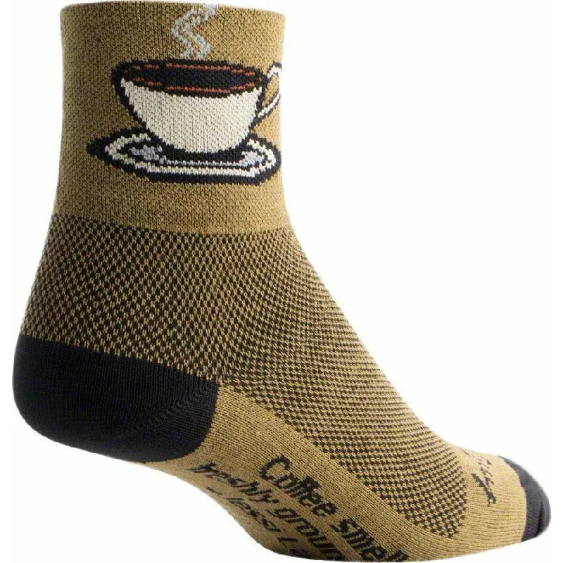 Mountain bike liner-Classic Coffee Cycling Socks - 3 inch