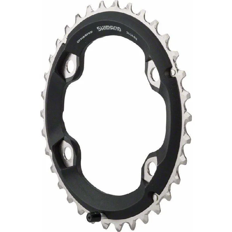 Road bike guard-Shimano SLX M7000-11 34t 96mm 11-Speed Outer Chainring for 34-24t