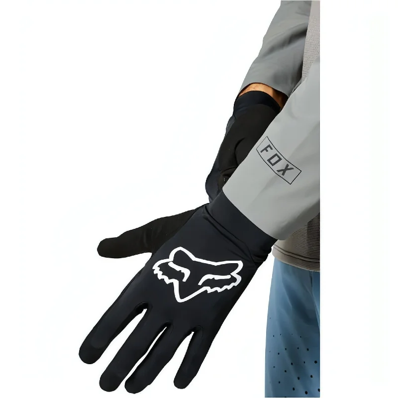 Cycling leg guard-Fox Flexair Full Finger Cycling Gloves - Black