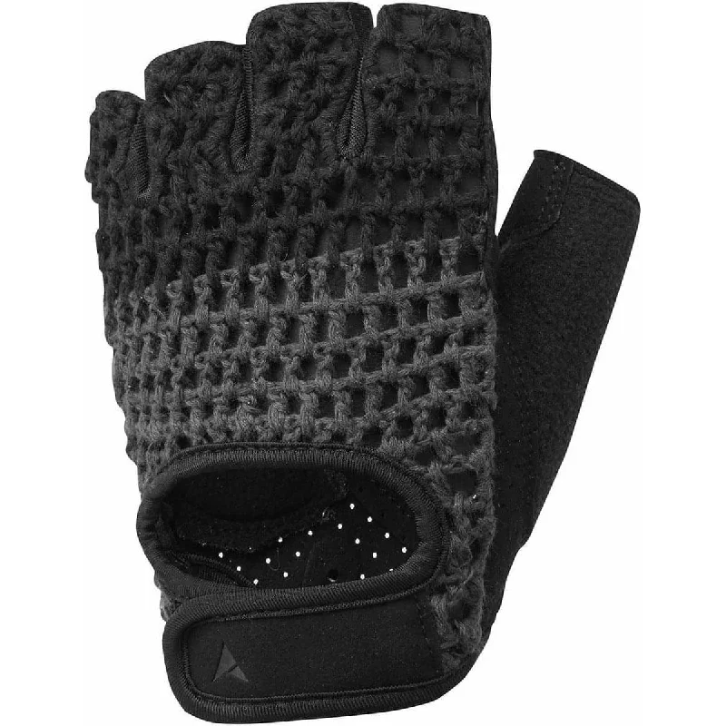 Cycling vest liner-Altura Crochet Fingerless Cycling Gloves - Grey