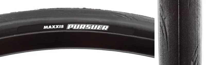 Bicycle seatpost guard-Maxxis Pursuer Tire - 700 x 28 Clincher Wire Black