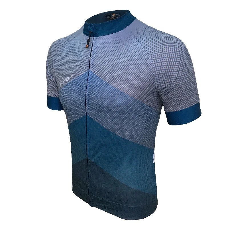 Road bike guard-Funkier Men's Pro Short Sleeve Cycling Jersey J848 Blue (ANY 2 for $99)