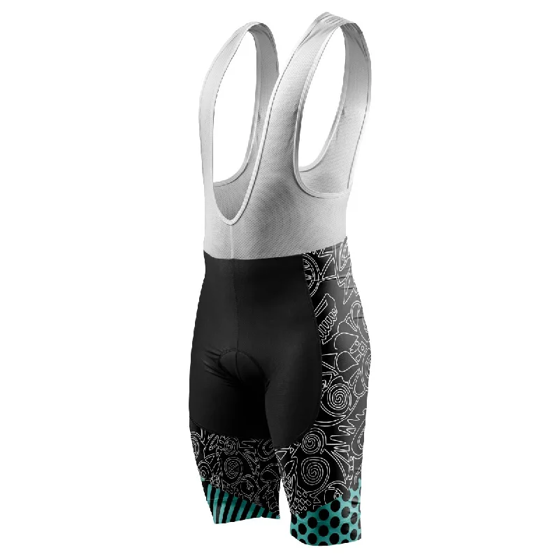 Road bike liner-Men's bibshorts Polka lines