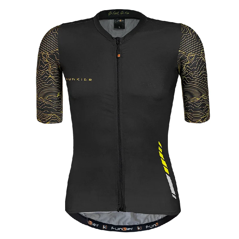 Bike chain liner-Funkier Mello Men Elite Short Sleeve Jersey J2107 (ANY 2 for $99)