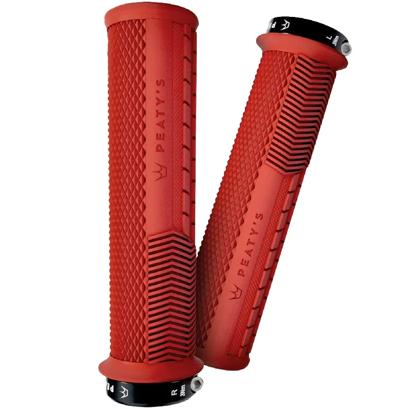 Bicycle tail guard-Peaty’s Manopole Monarch Knurl Thick - Rosso