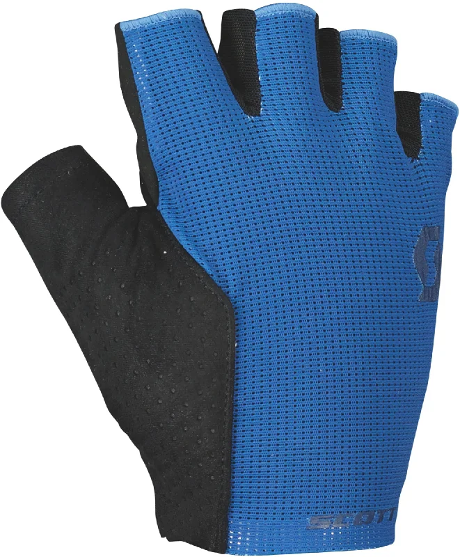 Road bike liner-Scott Essential Gel Fingerless Cycling Gloves - Blue