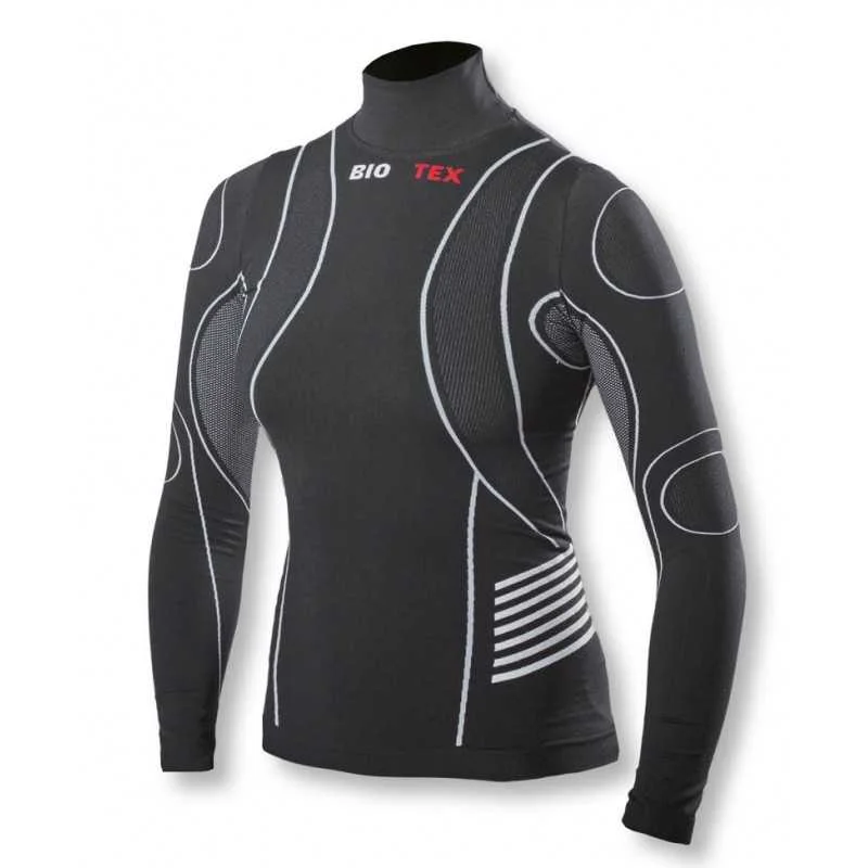 Bicycle gear liner-Maglia Intima maniche lunghe donna Biotex Hightech - Nero