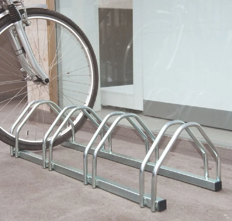 Cycling arm liner-Compact Outdoor Cycle Parking Racks - 3 to 5 Bicycles