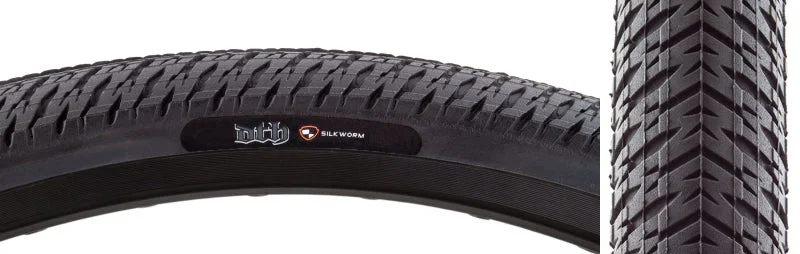 Bicycle tire guard-Maxxis DTH Tire - 24 x 1.75 Clincher Wire Black Dual Silkworm