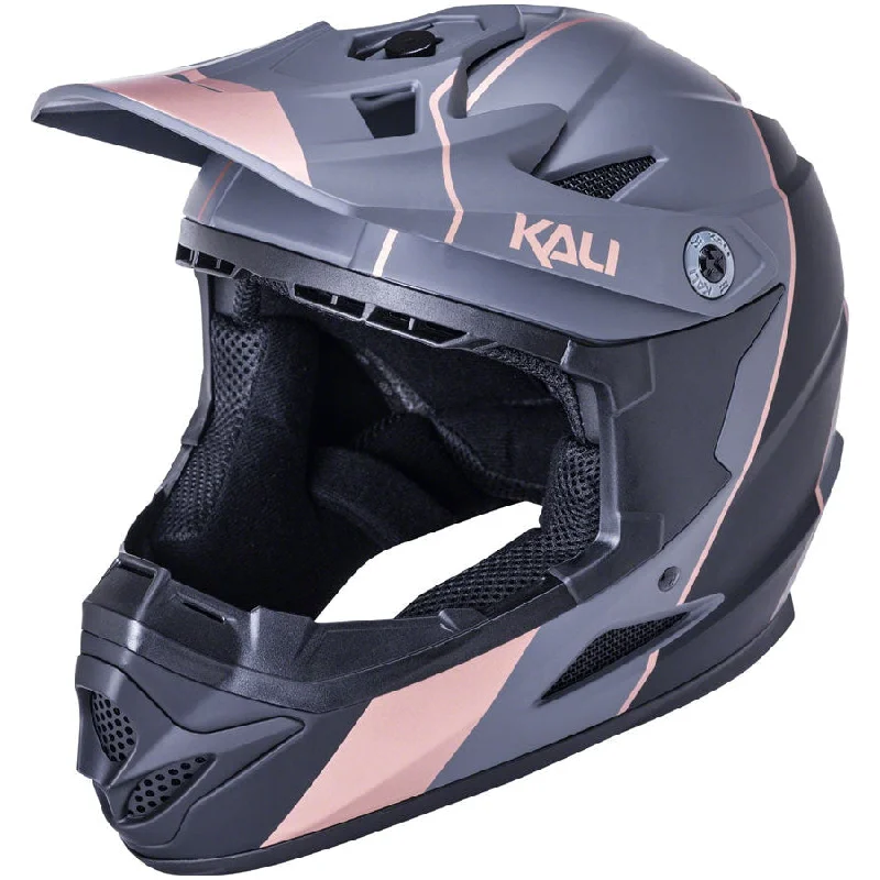 Bike chain guard-Zoka Stripe Full-Face Mountain Bike Helmet - Matte Black