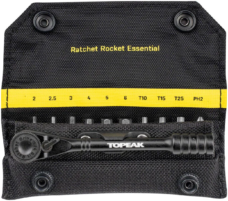 Bicycle spoke liner-Topeak Ratchet Rocket Essential Tool Kit - with 10 Bits