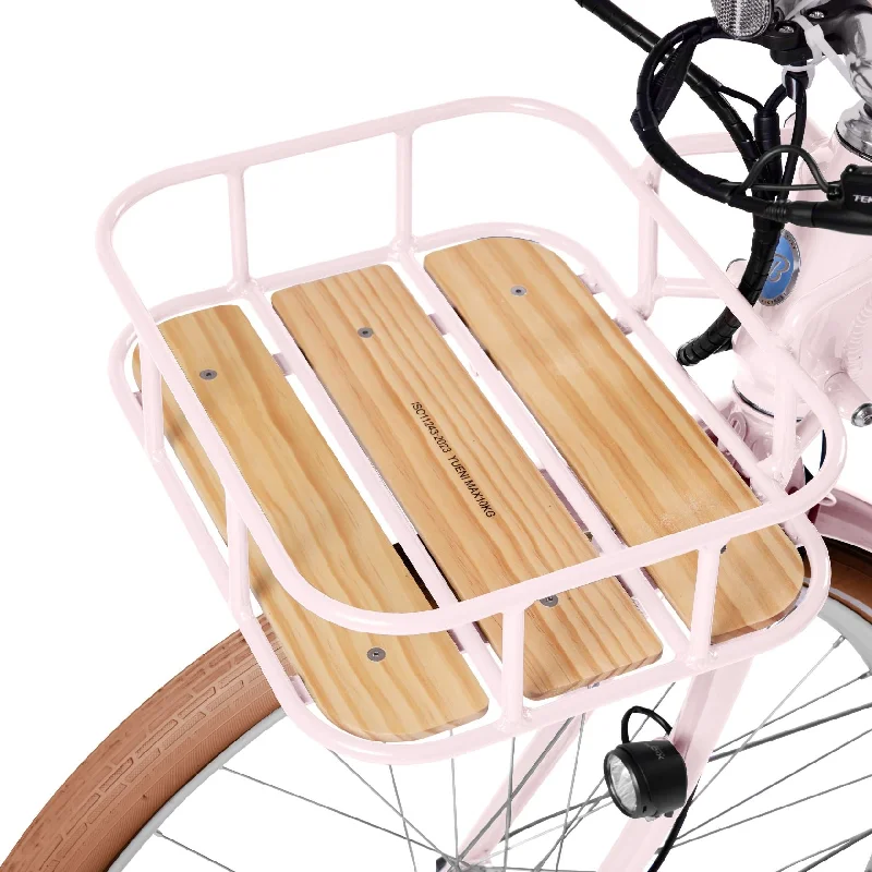 Road bike guard-Premiere Lite Front Rack - Blush Pink