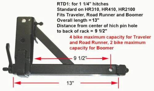 Mountain bike guard-1.25" Road Runner Receiver Tube (Older Version)