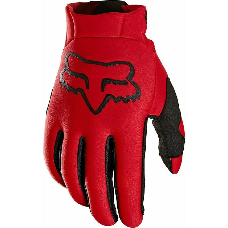 Cycling jacket guard-Fox Legion Thermo Full Finger Cycling Gloves - Red