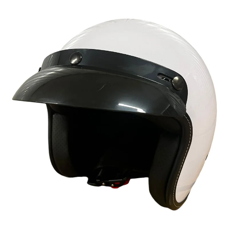 Bike frame liner-Cooler King Helmet - Gloss White - Black Lined