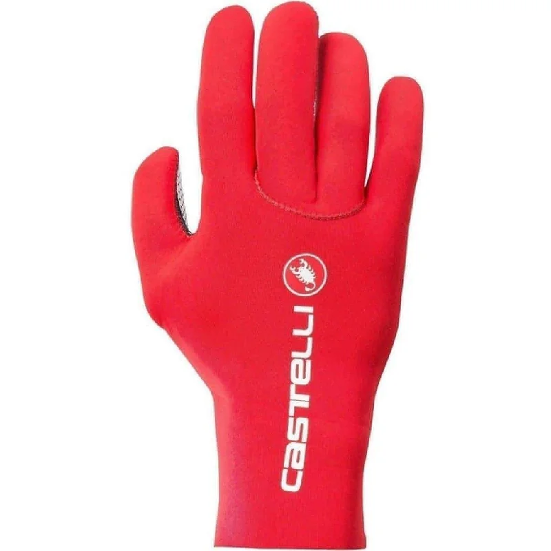 Bicycle rack liner-Castelli Diluvio Full Finger Cycling Gloves - Red