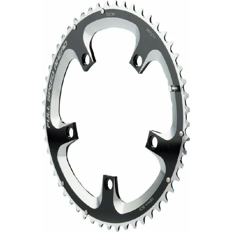 Cycling visor guard-Super Road Chainring - 53t, 130 BCD, 5-Bolt, Aluminum, N10/N11