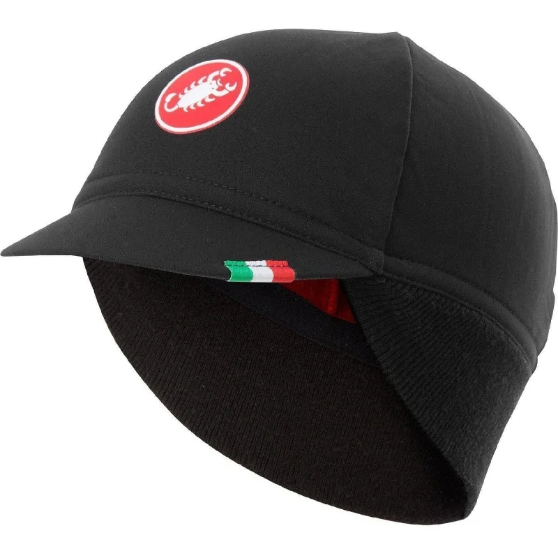 Cycling tape guard-Castelli Difesa Thermal Cycling Cap - Black