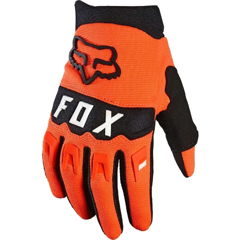 Bike tire guard-Fox DirtPaw Full Finger Junior Cycling Gloves - Orange