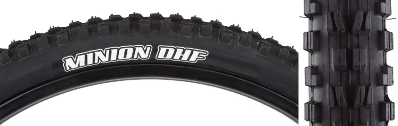 Mountain bike rotor-Maxxis Minion DHF Tire - 20 x 2.40 Clincher Wire Black Dual