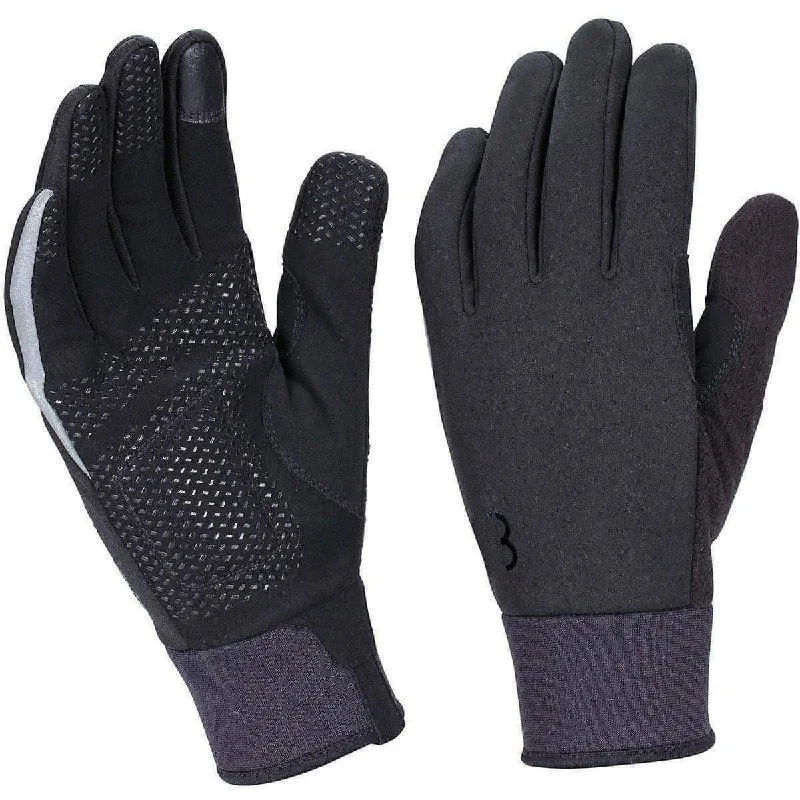 Cycling shoes liner-BBB ControlZone Winter Full Finger Cycling Gloves - Black