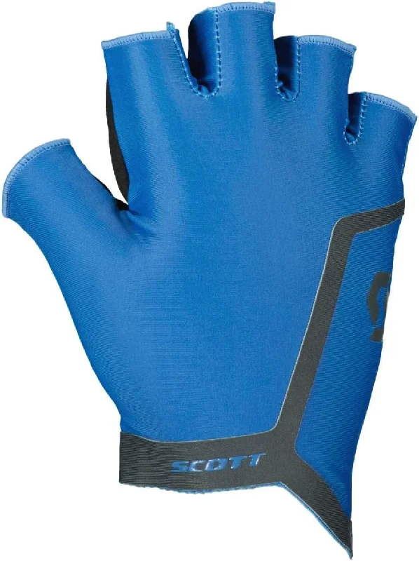 Bike bar guard-Scott Perform Gel Fingerless Cycling Gloves - Blue