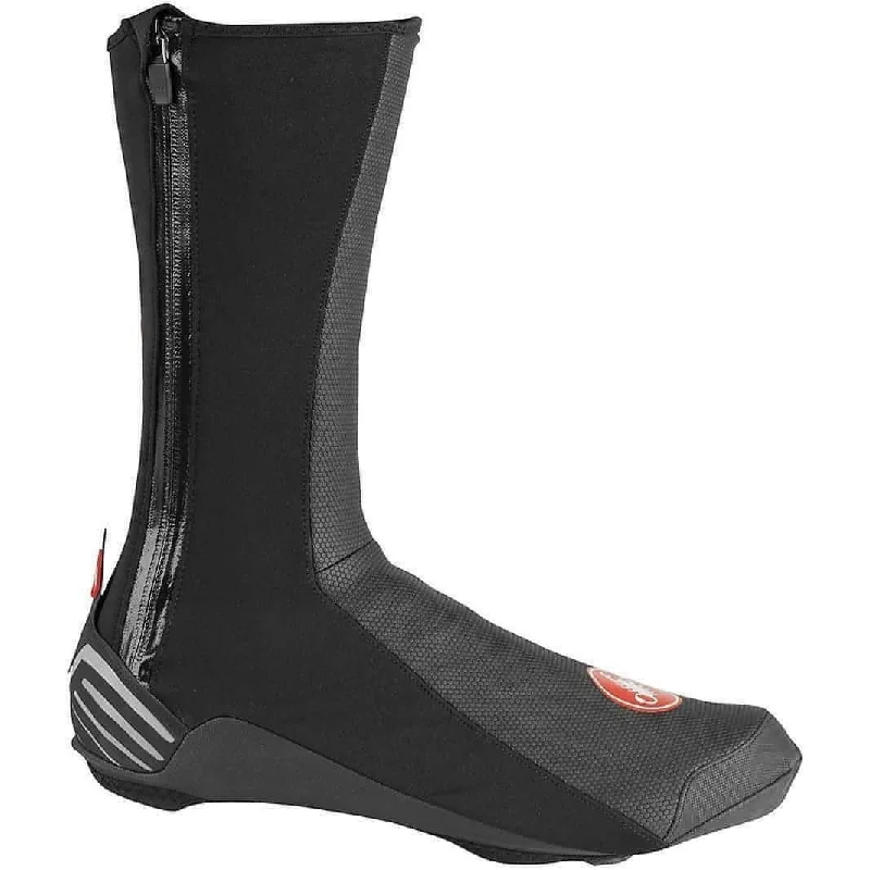 Bike wheel guard-Castelli RoS 2 Shoe Covers - Black