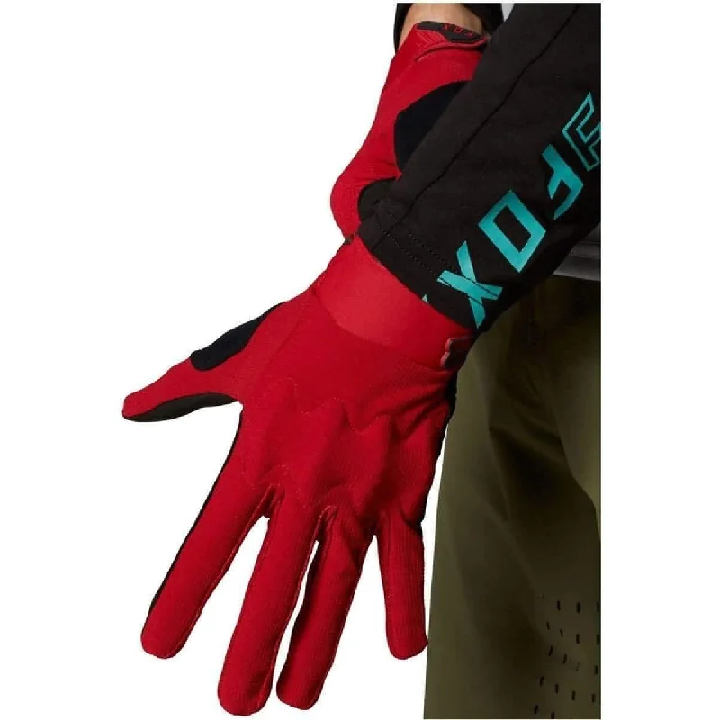 Cycling toe guard-Fox Defend D3O Full Finger Cycling Gloves - Red