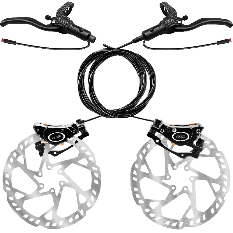 Bike wheel guard-SMLRO E5 PLUS/S11 Replaceable Oil Brake Kit / Hydralic Disc Brake Kit