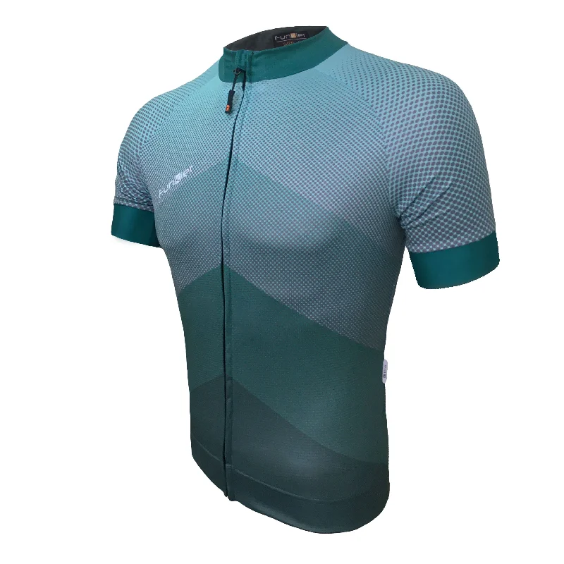 Mountain bike liner-Funkier Men's Pro Short Sleeve Cycling Jersey J848 Ocean Green (ANY 2 for $99)