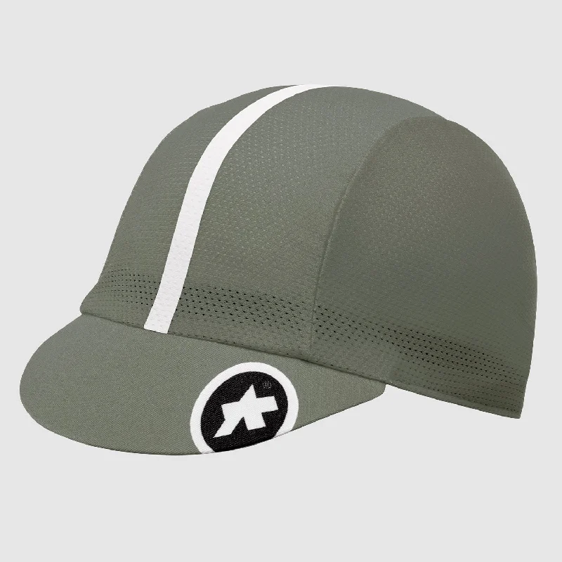 Road bike liner-Cappellino Assos Cap - Verde bianco