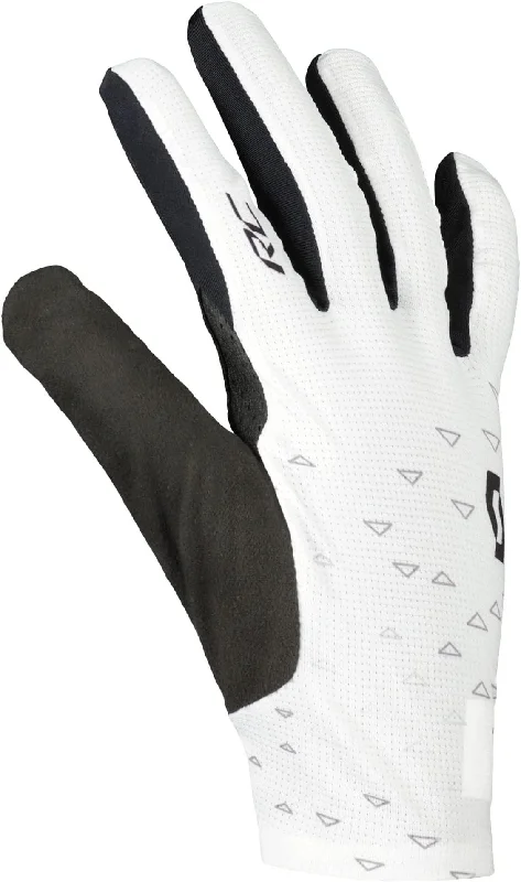 Bike chain guard-Scott RC Pro Full Finger Cycling Gloves - White