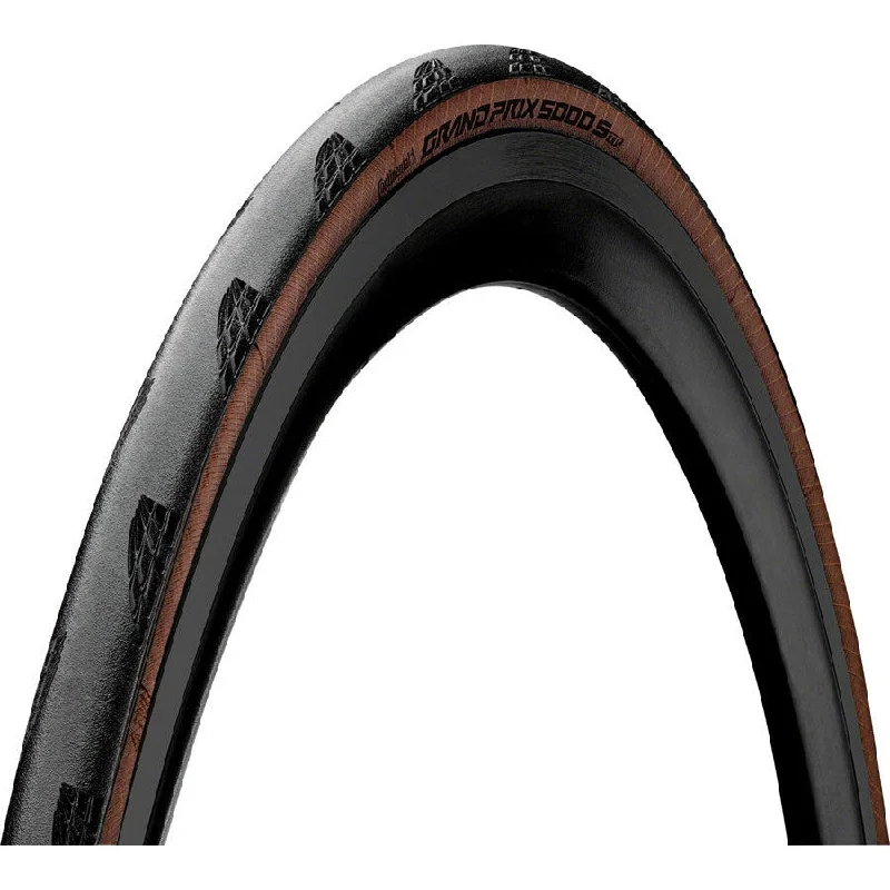 Road bike guard-Grand Prix 5000 S TR 700c Tire, Tubeless, BlackChili, Vectran Breaker, LazerGrip, ACT, Black/Transparent